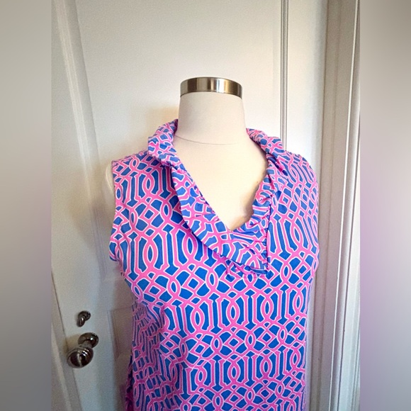 Lulu-B Sleeveless Ruffle Collar Dress NWT - Picture 2 of 11